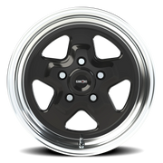 Vision 521 15x4 -19 5x120.65mm 83.1mm Gloss Black Machined Lip