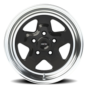 Vision 521 15x7 +0 5x120.65mm 83.1mm Gloss Black Machined Lip