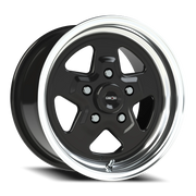 Vision 521 15x8 +27 5x120.65mm 83.1mm Gloss Black Machined Lip