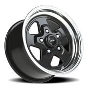 Vision 521 15x8 +27 5x120.65mm 83.1mm Gloss Black Machined Lip