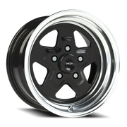 Vision 521 15x8 +0 5x114.3mm 83.1mm Gloss Black Machined Lip