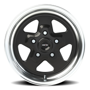 Vision 521 15x8 +27 5x114.3mm 83.1mm Gloss Black Machined Lip