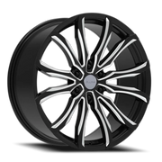 Elure 52 24x9.5 +24 6x139.7mm 78.1mm Black Milled