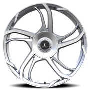 Luxxx Alloys 52 20x8.5 +35 5x100mm 73.1mm Silver Machined Face