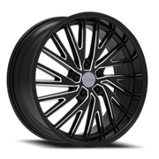 Elure 53 20x8.5 +35 5x120mm 74.1mm Black Milled