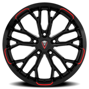 Venom Sport 53 18x8.5 +35 5x120mm 73.1mm Gloss Black Red Milled