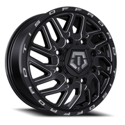 TIS 544BM Dually 20x8.25 +127 8x210mm 154.3mm Gloss Black CNC Milled Accents
