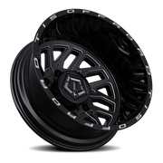TIS 544BM Dually 20x8.25 -198 8x200mm 156.17mm Gloss Black CNC Milled Accents
