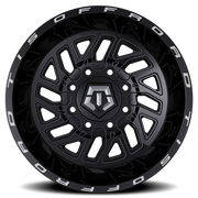 TIS 544BM Dually 20x8.25 -198 8x210mm 154.3mm Gloss Black CNC Milled Accents