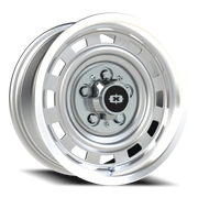 Vision 54 15x7 +6 5x120.65mm 70.4mm Silver Machined Lip