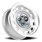 Vision 54 15x7 +6 5x120.65mm 70.4mm Silver Machined Lip