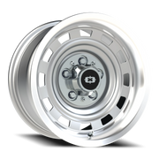 Vision 54 15x8 -18 5x120.65mm 70.4mm Silver Machined Lip