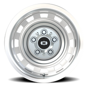Vision 54 15x8 -18 5x120.65mm 70.4mm Silver Machined Lip