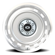 Vision 54 20x9 +25 6x139.7mm Silver Machined Lip