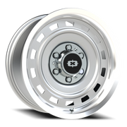 Vision 54 17x8 +0 6x139.7mm 108mm Silver Machined Lip