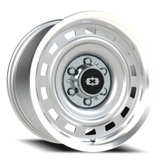 Vision 54 17x9 -12 6x139.7mm 108mm Silver Machined Lip