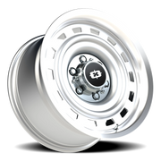 Vision 54 17x9 -12 6x139.7mm 108mm Silver Machined Lip