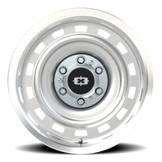 Vision 54 17x9 -12 6x139.7mm 108mm Silver Machined Lip