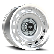 Vision 54 18x9 -12 6x139.7mm 108mm Silver Machined Lip