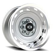 Vision 54 20x10 -25 8x165.1mm 116.8mm Silver Machined Lip