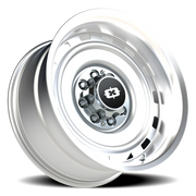Vision 54 20x10 -25 8x165.1mm 116.8mm Silver Machined Lip