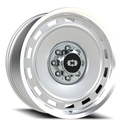 Vision 54 22x9 -12 8x165.1mm 116.8mm Silver Machined Lip