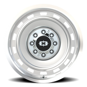 Vision 54 20x9 -12 8x165.1mm 116.8mm Silver Machined Lip