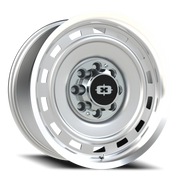 Vision 54 20x9 +12 8x165.1mm 116.8mm Silver Machined Lip