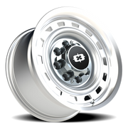 Vision 54 17x9 -12 8x165.1mm 116.8mm Silver Machined Lip