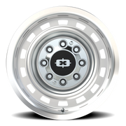 Vision 54 17x9 -12 8x165.1mm 116.8mm Silver Machined Lip