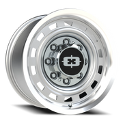 Vision 54 17x9 +12 8x180mm 124.2mm Silver Machined Lip