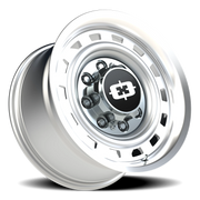 Vision 54 17x9 +12 8x180mm 124.2mm Silver Machined Lip