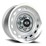 Vision 54 18x9 -12 8x165.1mm 116.8mm Silver Machined Lip