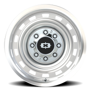 Vision 54 18x9 +12 8x165.1mm 116.8mm Silver Machined Lip