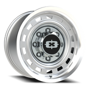 Vision 54 18x9 +12 8x180mm 124.2mm Silver Machined Lip