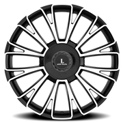 Luxxx Alloys 54 22x9 +35 5x114.3mm 73.1mm Gloss Black Machined Face