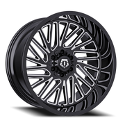 TIS 553BM 20x9 +0 8x165.1mm 125.2mm Gloss Black Milled