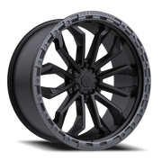 TIS 556BA 20x10 -20 6x135mm 87.1mm Satin Black Anthracite Lip Ring