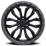 TIS 556BA 20x10 -20 6x135mm 87.1mm Satin Black Anthracite Lip Ring