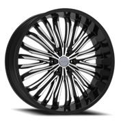 Elure 55 26x10 +24 6x139.7mm 78.1mm Black Machined