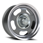 Vision 55 20x9.5 +0 5x120.65mm 83mm Gunmetal Machined Lip