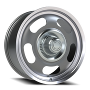 Vision 55 20x9.5 +38 5x114.3mm 83mm Gunmetal Machined Lip