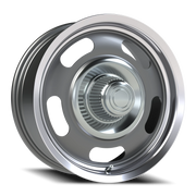 Vision 55 17x7 +0 5x114.3mm 83mm Gunmetal Machined Lip