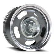 Vision 55 18x8.5 +10 5x120.65mm 83mm Gunmetal Machined Lip