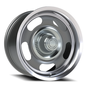 Vision 55 18x9.5 +0 5x120.65mm 83mm Gunmetal Machined Lip