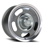 Vision 55 18x9.5 +38 5x114.3mm 83mm Gunmetal Machined Lip