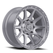 TIS 563BS 20x9 +0 8x165.1mm 125.2mm Brushed Silver Machined Face