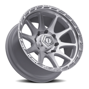 TIS 563BS 20x9 +0 8x165.1mm 125.2mm Brushed Silver Machined Face