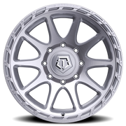 TIS 563BS 20x9 +0 8x165.1mm 125.2mm Brushed Silver Machined Face