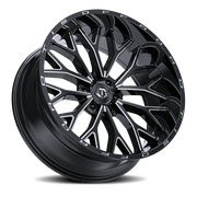 TIS 565BM 20x9 +18 6x135mm 87.1mm Gloss Black Milled Accents